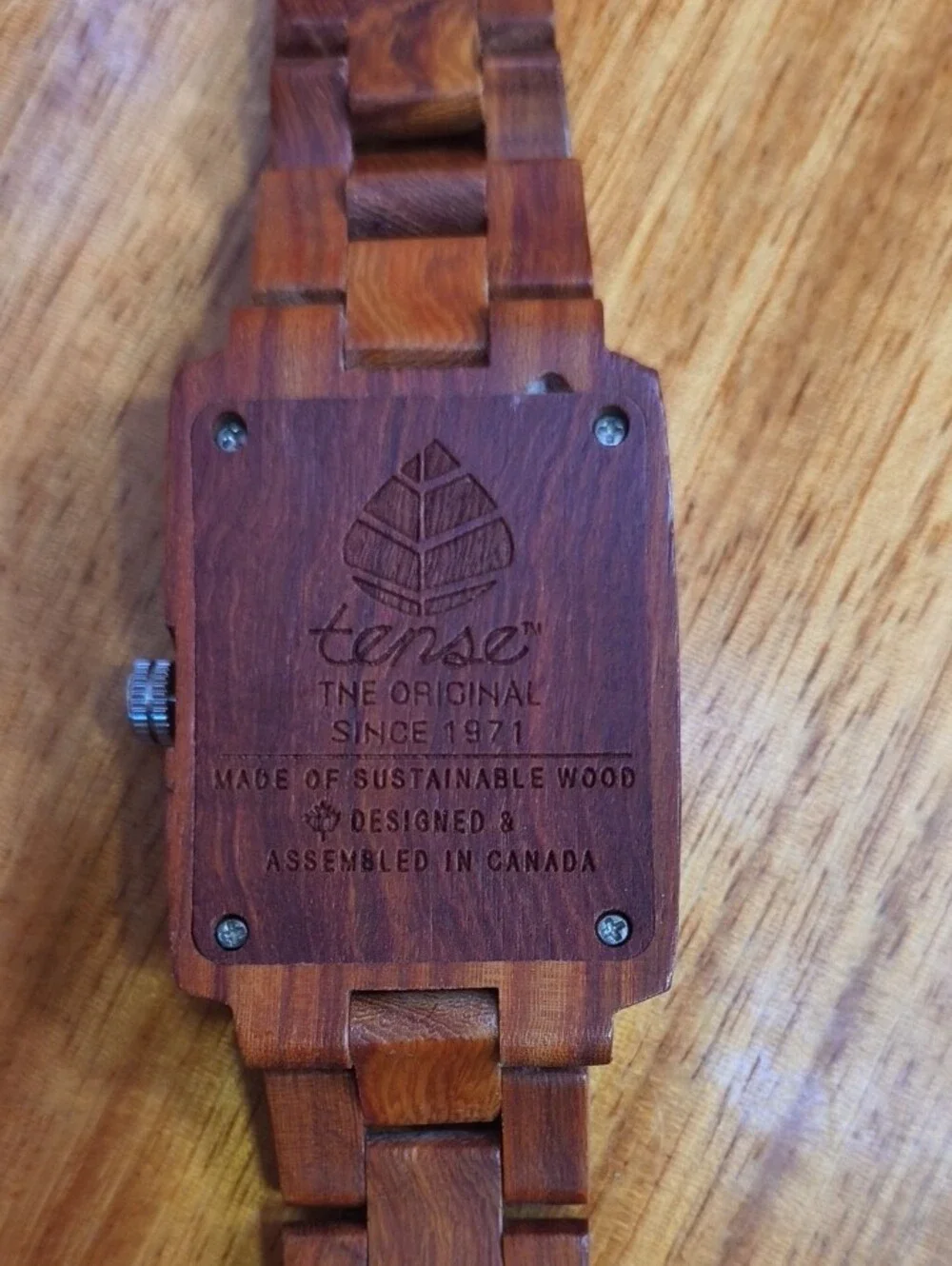 Martin MacArthur Hawaii Tank Style Koa Wood Watch